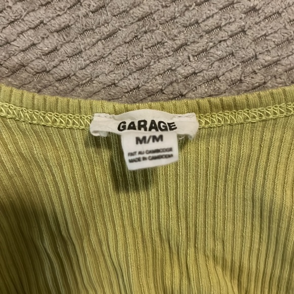 Garage, size medium, green crop top. - Picture 2 of 2